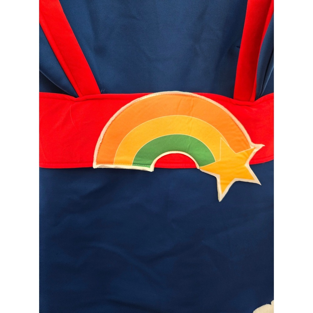 Rainbow Brite Womens Costume Dress Blue Rainbow Striped Halloween Cosplay S - Picture 4 of 9